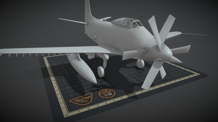 Douglas A2D-Late 3D Model