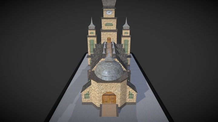Fantasy Church 3D Model