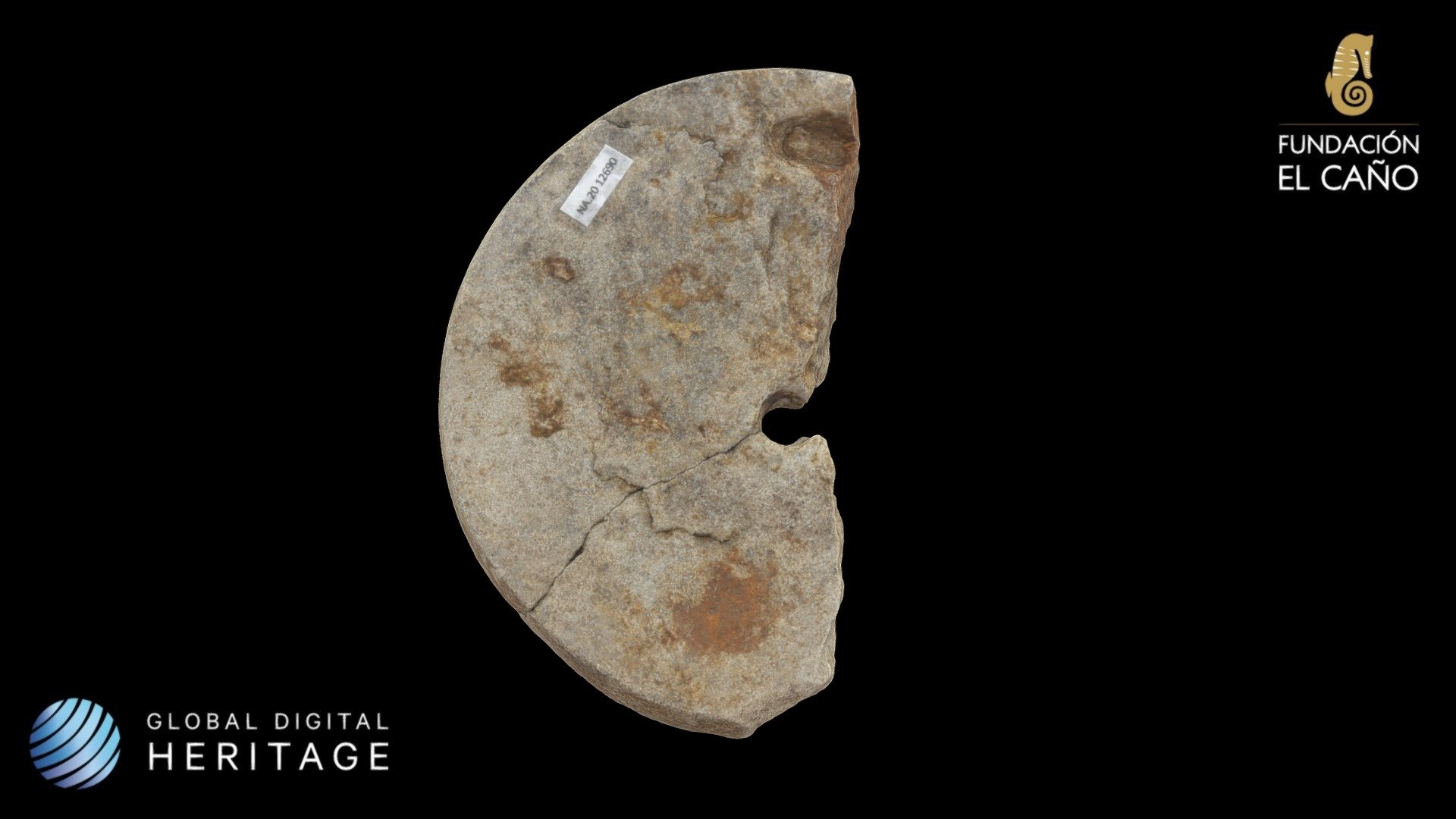 Discoidal mirror base, El Caño, Panama - Download Free 3D model by ...