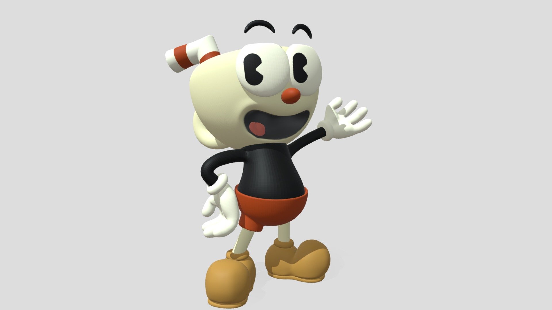 The Cuphead Show Cuphead 3D Model digital File (Download Now) 