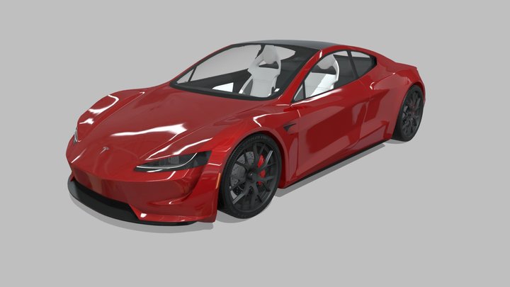 Tesla roadster 2020 3D Model
