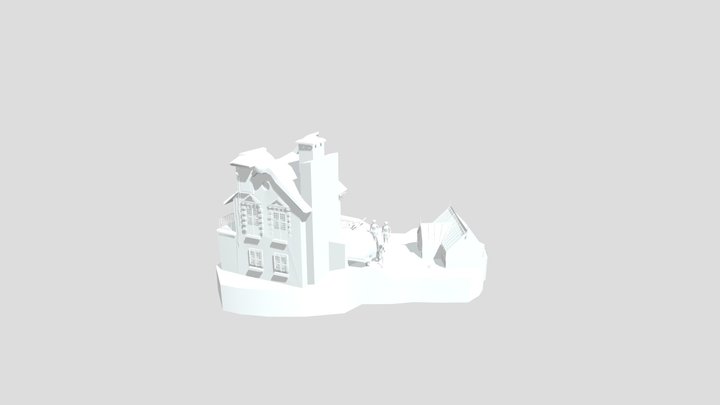 DAE Diorama retake – Small farm 3D Model