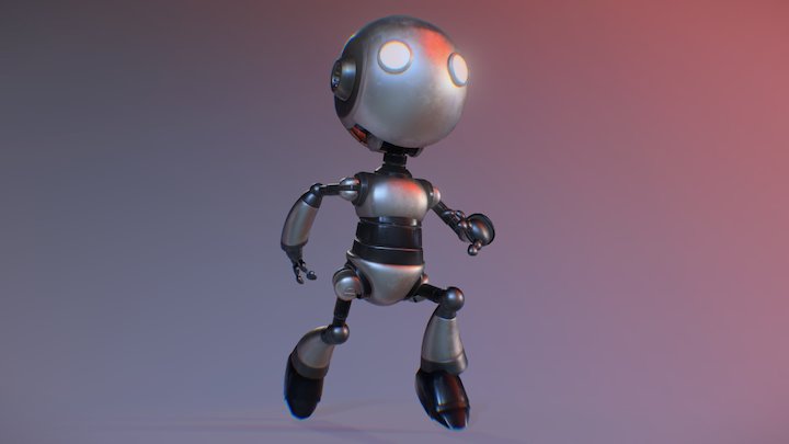 Underground Base Robot 3D Model