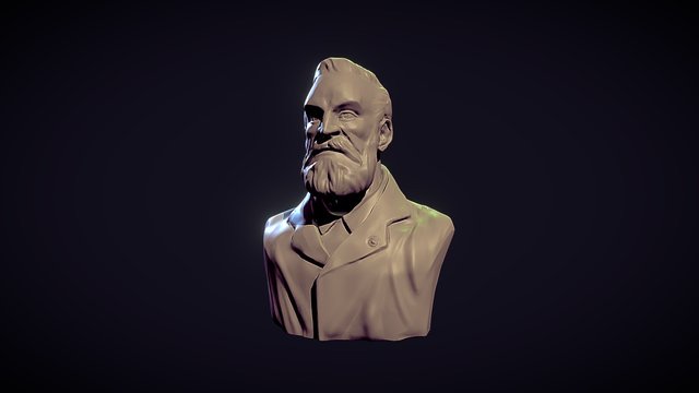 Jules Verne Sculpt 3D Model