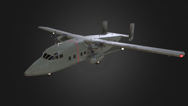 Short C-23 Sherpa 3D Model