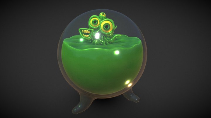 SculptJanuary #5 Oblect: Esphere 3D Model