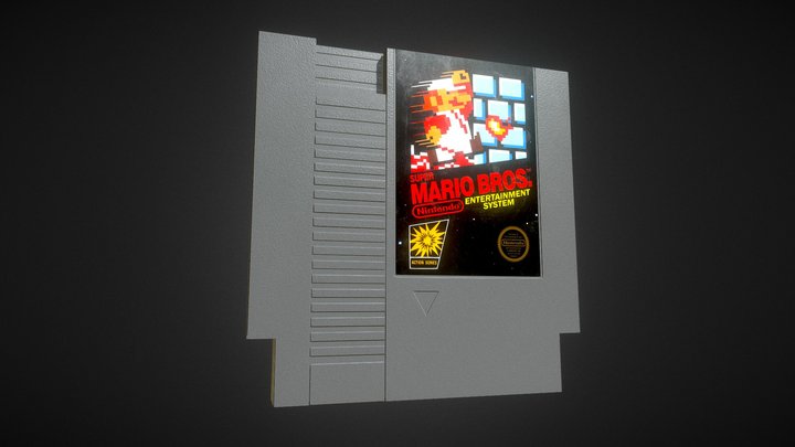 Cartucho de Super Mario de NES 3D Model