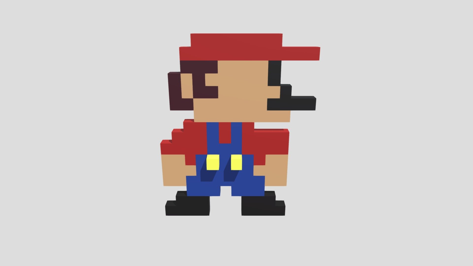 pixl mario - Download Free 3D model by 1767111 [a1fe146] - Sketchfab