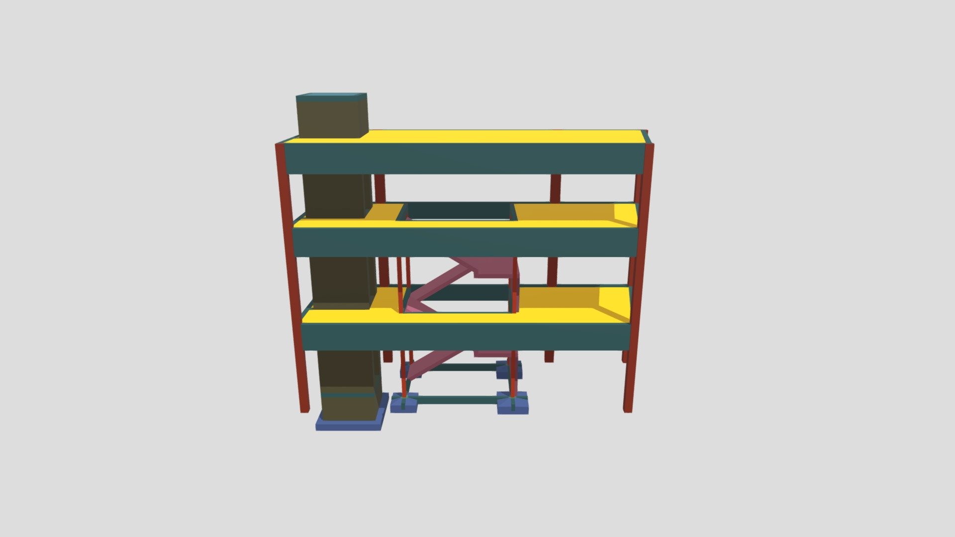 3D Esquematico da Estrutura