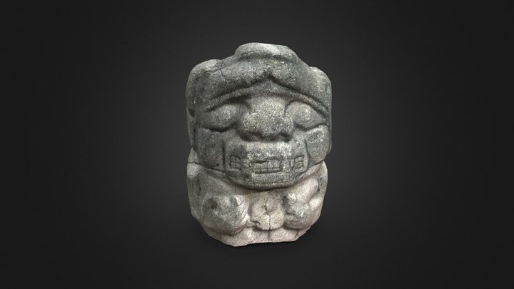 The copy of Aztec idol #2 3D Model