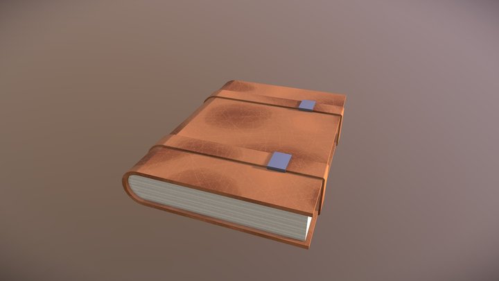 Leather book 3D Model