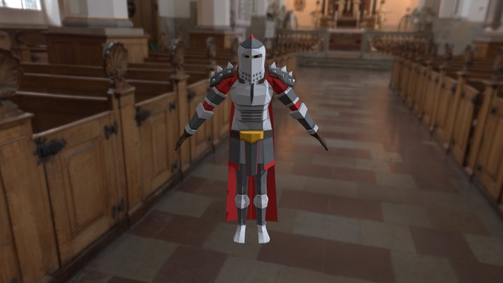 Ritter Low Poly 3D Model