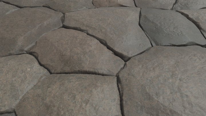 Simple_Stone_Tiling 3D Model