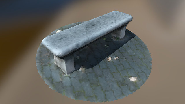 Panca in Piazza IV Novembre, Lagonegro 3D Model