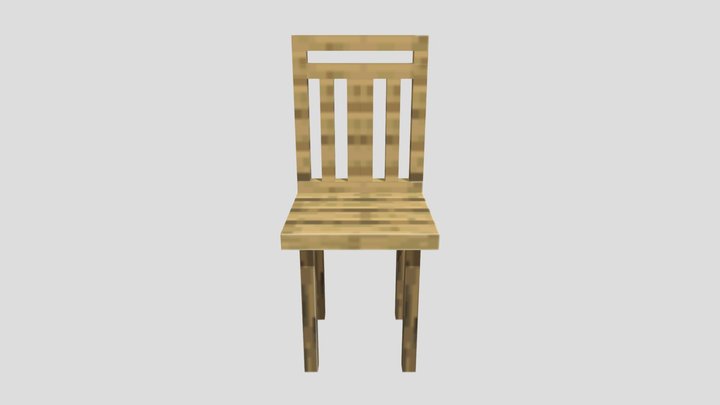 Minecraft Chair 3D Model