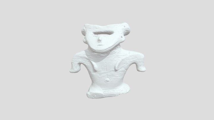 けっぱつちゃん3D【上半身】・結髪土偶 3D Model