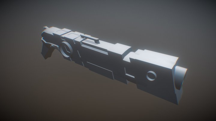 Big Bad Gun for portfolio 3D Model