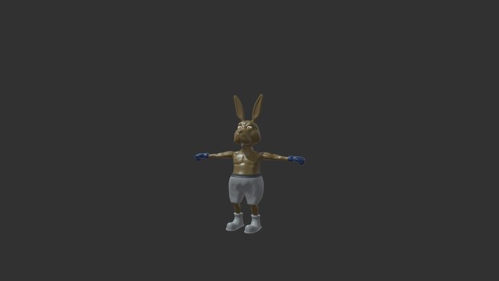 Boxing Bunny 3D Model