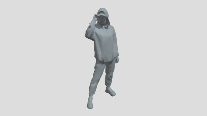 model Lowpoly Female Standing – Free 3D Model STL