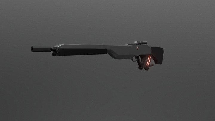 Gauss Sniper Rifle 3D Model