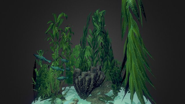 Underwater Foliage 3D Model