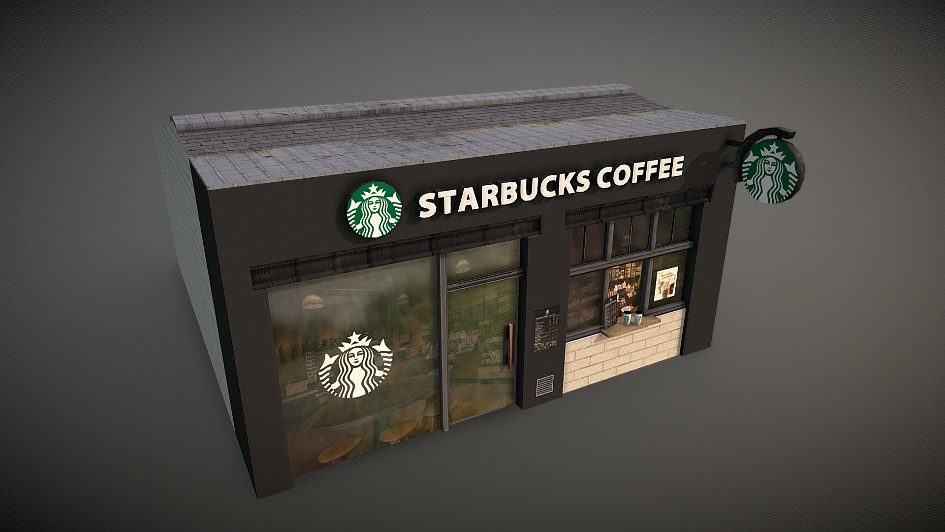 Starbucks Coffee - Download Free 3D model by LordGruny (@lordgruny