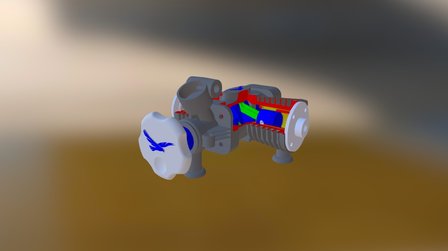 Rc Boxer Engine Assembly 3D Model