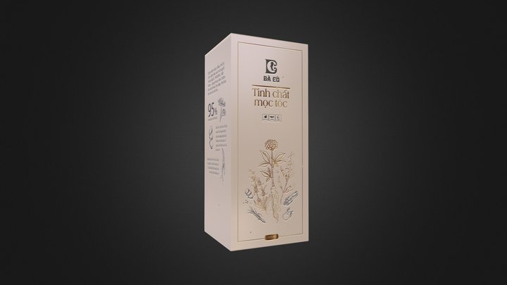 Hộp đựng lọ tinh dầu V2 - Bà Cù 3D Model