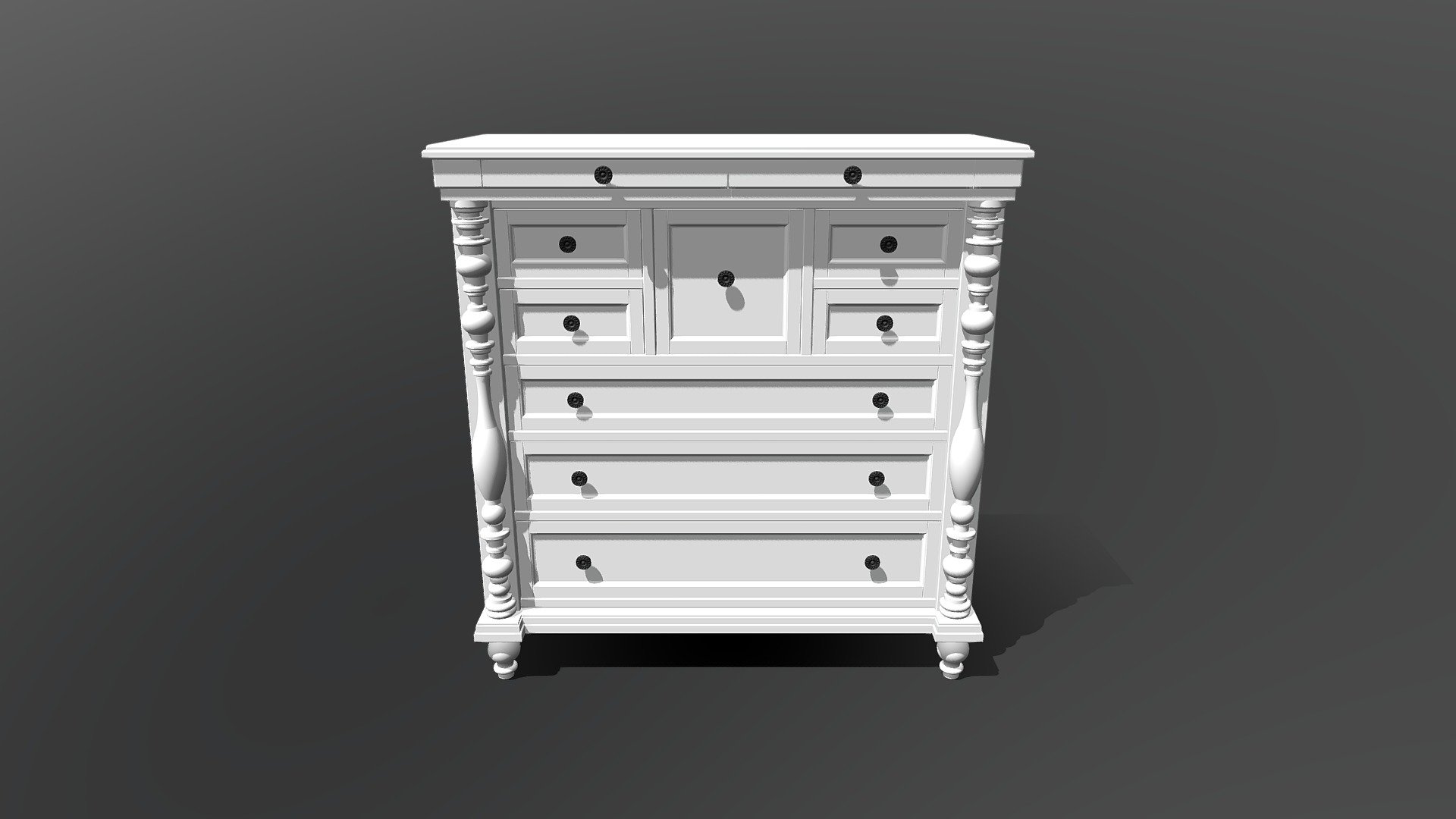 комод - 3D model by knst.ekb [a20b7de] - Sketchfab
