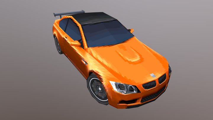 PS1 BMW M3 GTS (NFS The Run) 3D Model