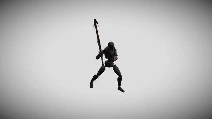 SpineSplitterSword_GuantletShield_Dummy 3D Model