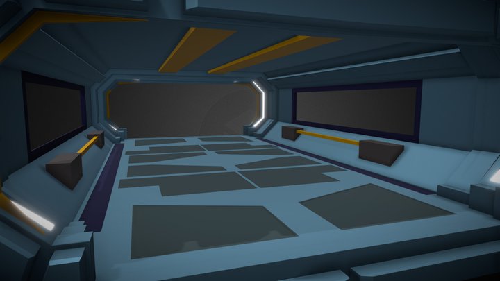 Scifi Corridor 3D Model