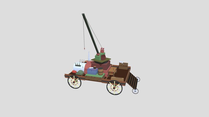 Work Wagon 3D Model