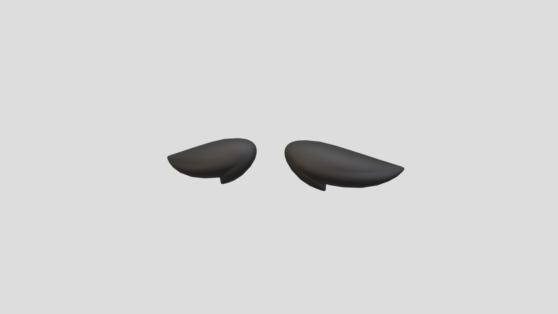 3D model Mustache 06 - This is a 3D model of the Mustache 06. The 3D model is about a group of black objects.