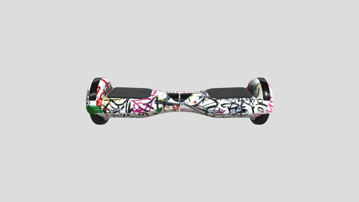 graffiti blue yellow  red 3D Model