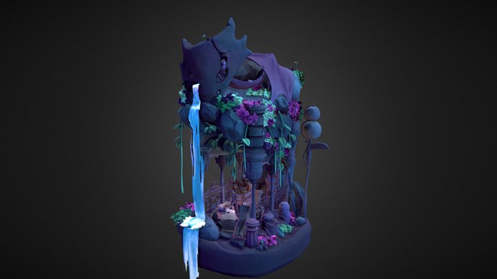 Hollow Knight Diorama Sculpting Exam 3D Model
