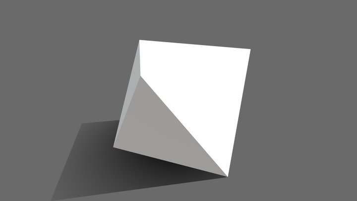 2" perfect Octahedron 3D Model