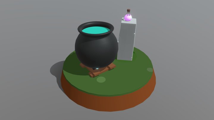 Cauldron Rainbow Maker 3D Model