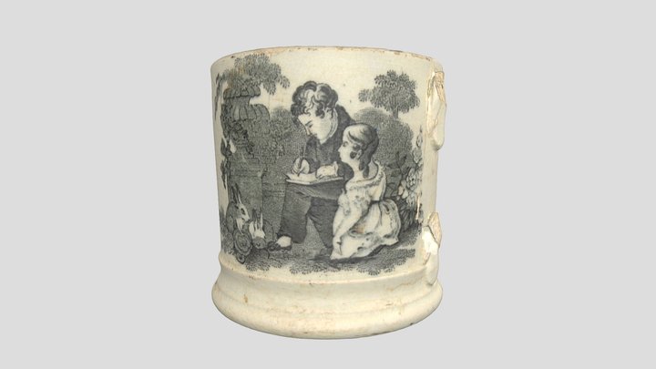 'A present for a good girl' mug 3D Model