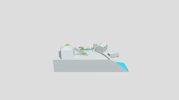 Blockout Test Fbx 3D Model
