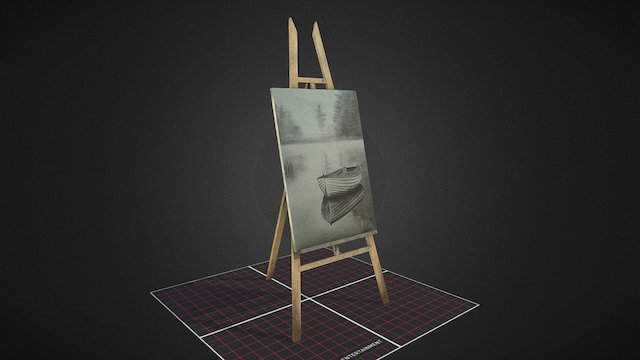 3D_Prop_Easel 3D Model