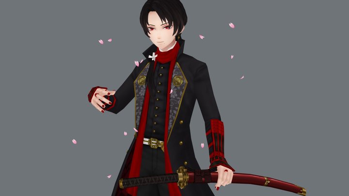 刀剣乱舞／加州清光 (toukenranbu / kasyu kiyomitu) 3D Model