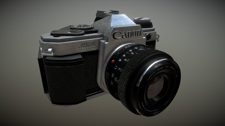 Camera Canon AE-1 Program 3D Model