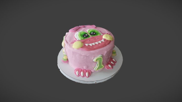Торт "Подружка Дракоши" 3D Model