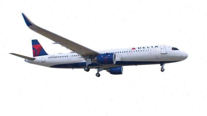 Airbus A321neo Delta Airlines 3D Model
