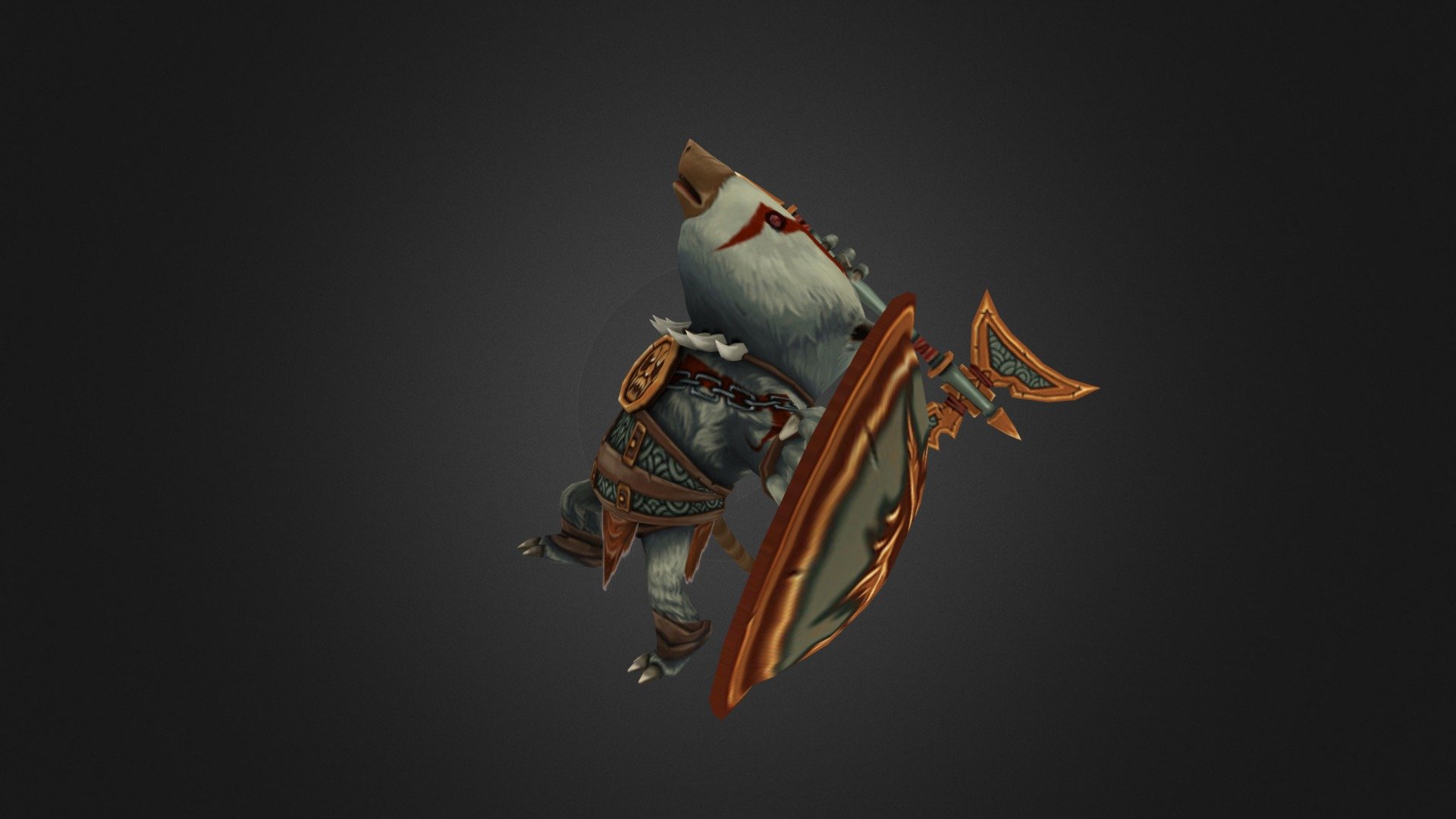 Rumble The Warrior - 3D model by Hue-KuShih [a218a35] - Sketchfab