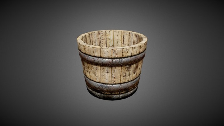 *FREE* Medieval Bucket (Stylized) 3D Model