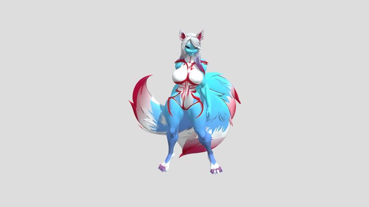 fox girl 2 3D Model