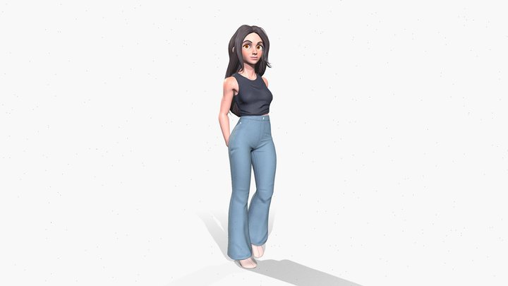 SF_Girl 3D Model