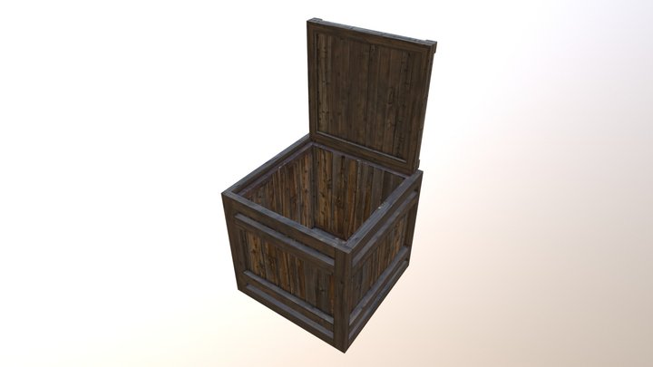 Crate 1 Hollow 3D Model